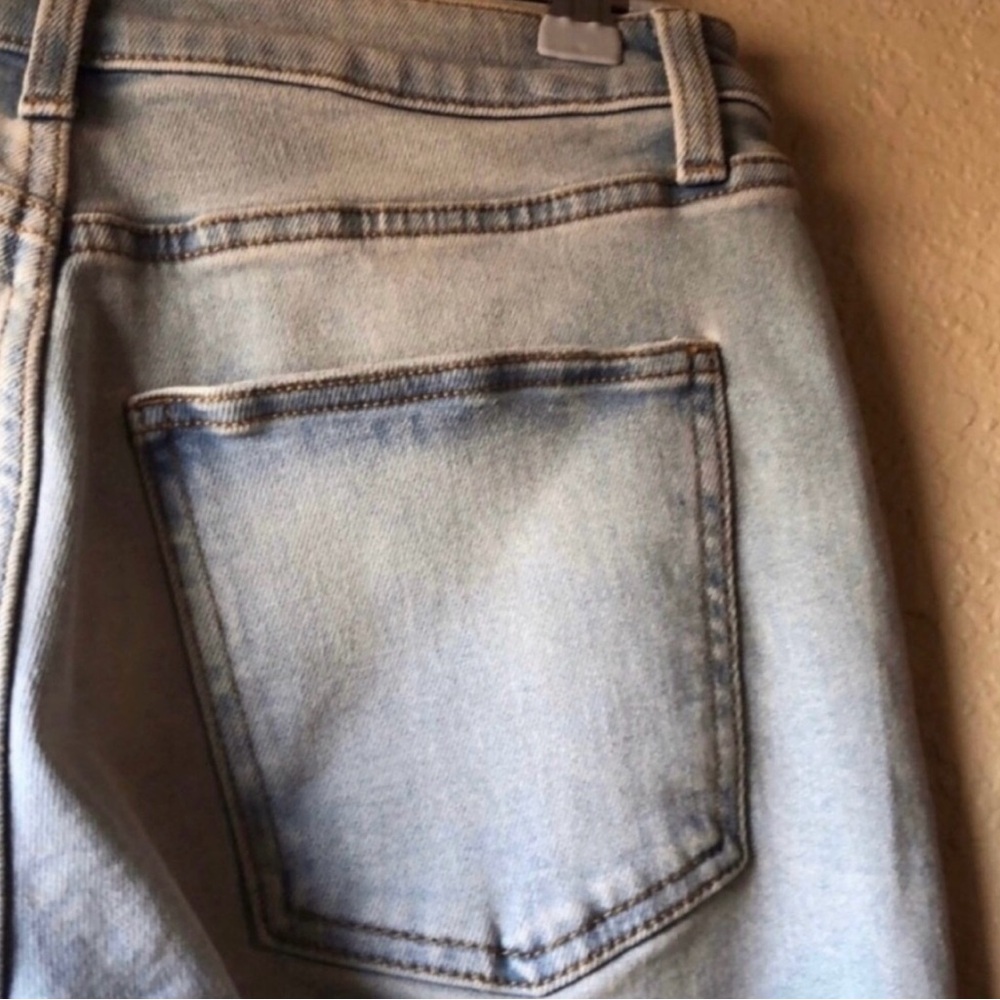 New Lauren Conrad Shorts Super High Rise Cutoff Denim Blue Jean Shorts Women’s 4 - Picture 8 of 13